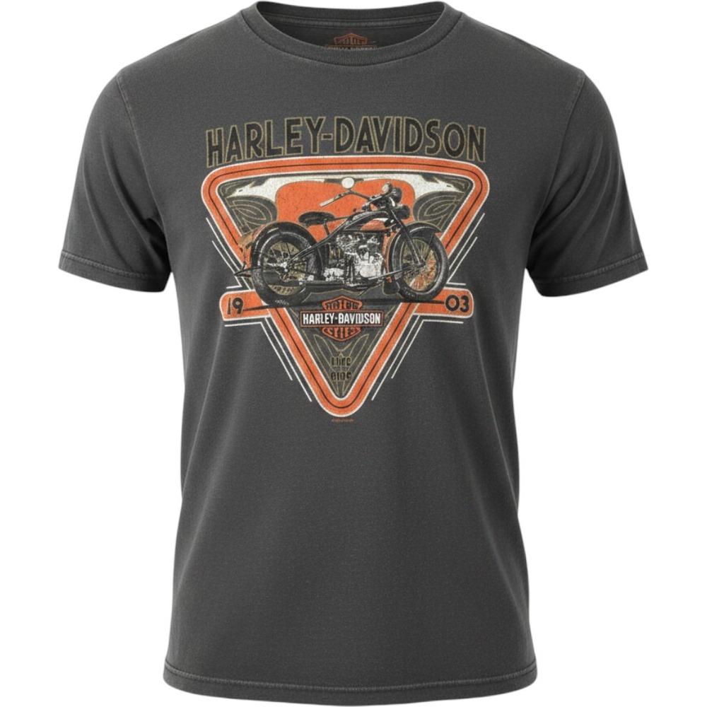 Harley-Davidson Traverse City Graphic T-Shirt Gray Live To Ride Size Medium‎